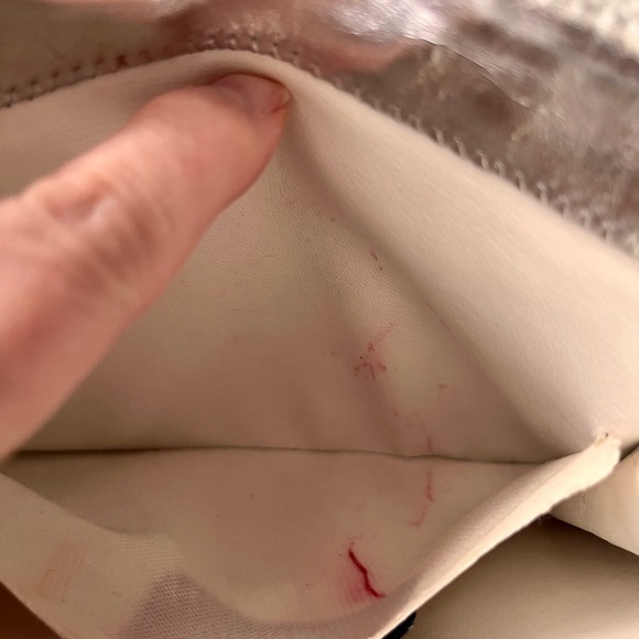 Bags by Pinky Genuine Leather Silver Studded VTG 80s Crossbody Purse USA Made - Picture 10 of 17